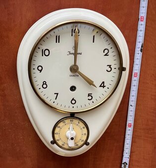 Junghans EXACTA (porcelánové kuchyňské hodiny) - 2