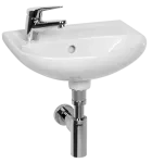 LYRA plus - umyvadlo 40cm, s otvorem pro baterii vlevo, bílá - 2