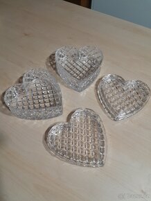 Broušená cukřenka / dóza 2ks - 2