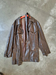 retro kožené a koženkové kabáty na motoveterána - 2