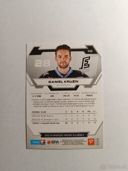 Hokejová kartička ELH Tipsport Daniel Kružík - 2
