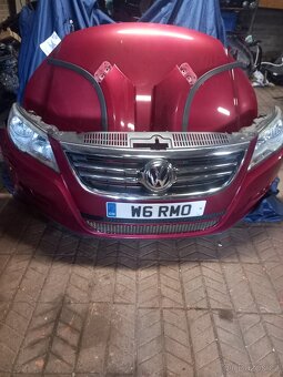 Vw tiguan kompletní předek. Kapota,nárazník,  blatníky, sten - 2