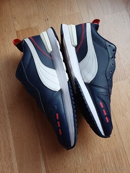 Puma R78 SL – modrobíločervené, skoro nové, vel. 42 - 2