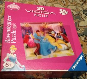 3D Ravensburger puzzle Disney princezny 80 dílků - 2