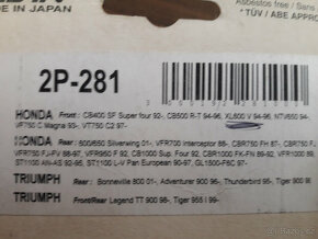 Nissin brzdové desky nové - 2