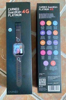Chytré hodinky Carneo GuardKid+ 4G Platinum, černé - 2
