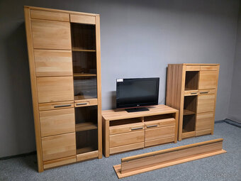 Nová obývací stěna masiv buk světle hnědá - 2