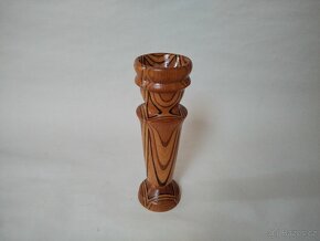 Retro dřevěná váza dekorativní 1 - 2
