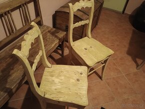 dvě staré židle smrk - 2