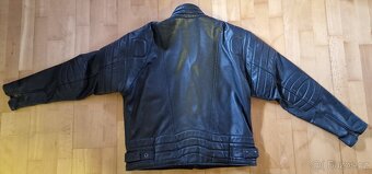 Kožená motorkářská bunda a kalhoty ve velikosti 2XL (56) - 2