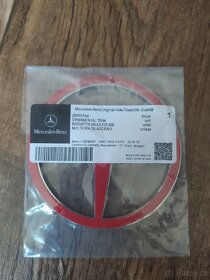 Emblém logo Mercedes, zadní, průměr 10,5cm - 2