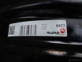 Plechové disky kola Škoda R16 5x100 Scala 6J ET40 - 2