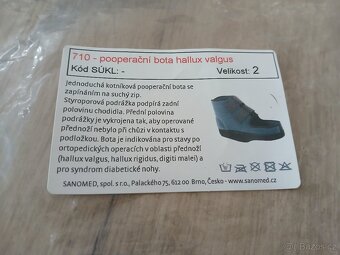 Pooperační bota hallux - 2