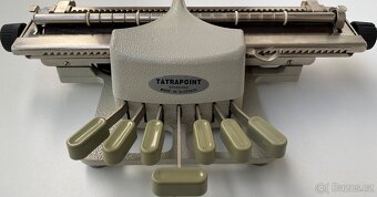 Pichtův psací stroj Tatrapoint, obouruční, perfektní stav - 2
