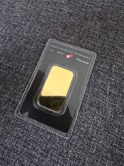 Zlatý slitek 1 Oz Argor Heraeus - 2