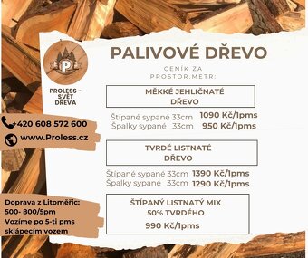 Prodej palivového dřeva (měkké , tvrdé) Úst. a Středoč.kraj - 2