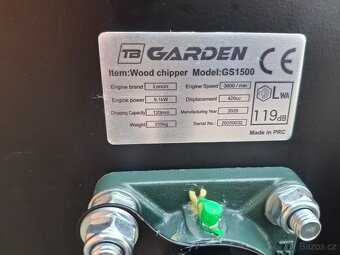 Štěpkovač-drtič-TB GARDEN GS1500 - 2