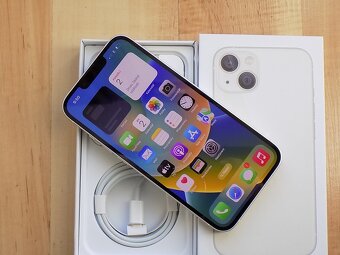 APPLE iPhone 13 256GB White - ZÁRUKA - TOP STAV - 2
