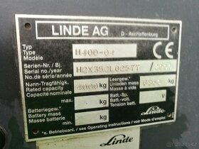 LINDE VYSOKOZDVIŽNÝ VOZIK r.v. 2000 SOUKROMÝ MAJETEK - 2