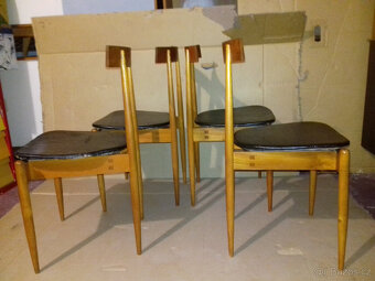 Alan Fuchs,Židle , ULUV,1964,jilmové dřevo,4KS SET - 2