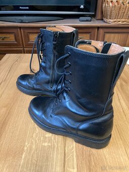 Kožené boty - nejen motorkářské, vel.7 - 2