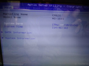 Notebook MSI CR 620 díly - 2