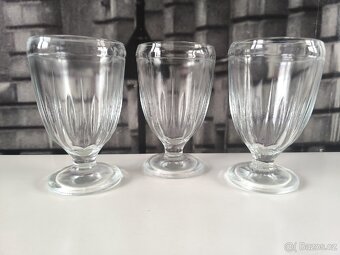 Staré skleničky - grogovky 3ks - 2