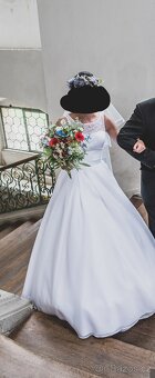 Svatební šaty Elody vel. S, spodnička,závoj,podvazek zdarma - 2