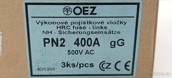 Nožové pojistky 400A - 2