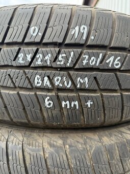2x zimní pneu r16 215/70/16 - 2