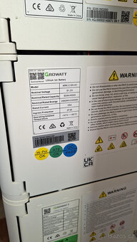 Prodám 5 ks baterie Growatt ARK 5×2.5H-A + BMS – 12,8 kWh - 2