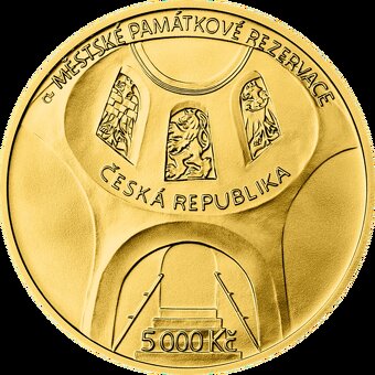 Zlatá mince 5000 Kč Hradec Králové, BK i PROOF - 2