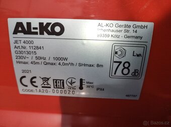 čerpadlo -AL-KO Jet 4000 Comfort-nové - 2