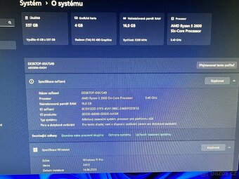 💻 Herní PC – Ryzen 5 2600 / RX 480 / 16GB RAM / SSD + HDD / - 2