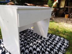 toaletka stul stolek kancelarsky bily toaletni - 2