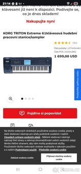 Korg Triton Extreme + Yamaha SY77 + Korg M50 + X5D + efekty - 2