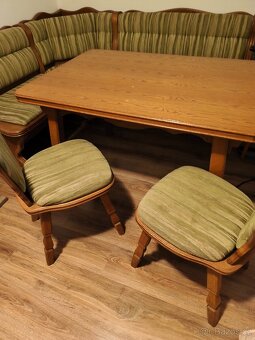 rohová rustikální kuchyňská sedačka - 2