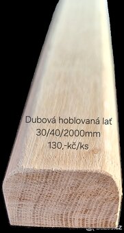 Dubové lavičkové latě A/B - 2