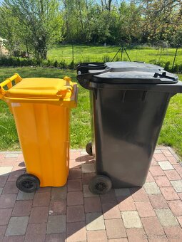 Popelnice žlutá 120l + černá 240l - 2