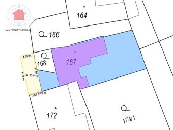 Prodej stavebního pozemku v obci Žeraviny, 359 m2. - 2
