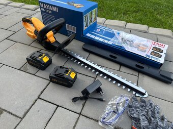 Aku nůžky na živý plot s dlouhou lištou 2x baterie - 2