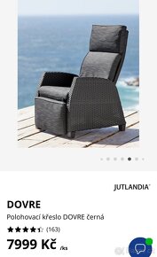 Polohovací křeslo imitace ratan SLEVA 50% - 2