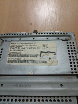 Originální rádio Kia Ceed. - 2