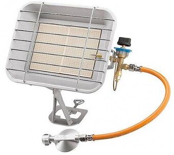 Plynový ohřívač na PB bombu 4,6kW hadice + regulátor + držák - 2
