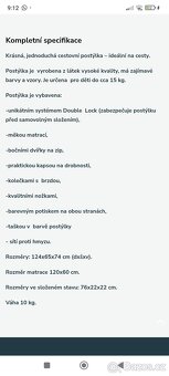 Cestovní postýlka- skládací - 2