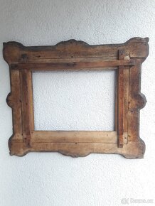 Starožitný ručně vyřezávaný rám - 2