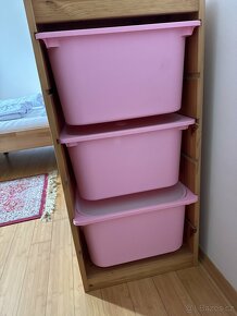 Růžový regál Ikea+ 3 šuplíky❗️pri rychlem jednani sleva❗️ - 2