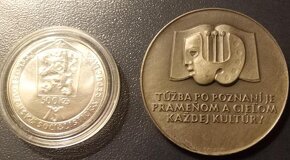 mince a medaile 125. výročí Matica slovenské - 2