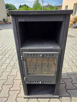 Krbová kamna BELLA THALIA LUX, 8,3kW, červené - 2