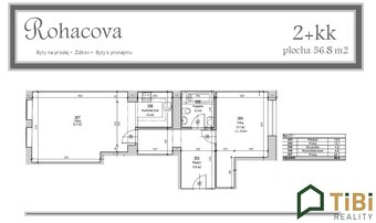 Prodej byty 2+kk, 57 m2 - Praha - Žižkov, ev.č. 00212 - 2